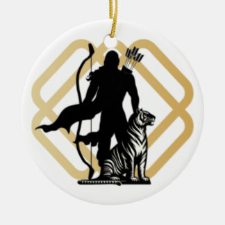 Lord Ayyappan Keramisch Ornament