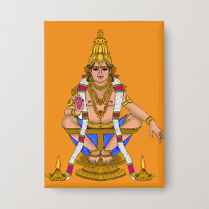 Lord Ayyappan Knop Button