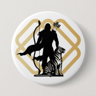 Lord Ayyappan Ronde Button 7,6 Cm