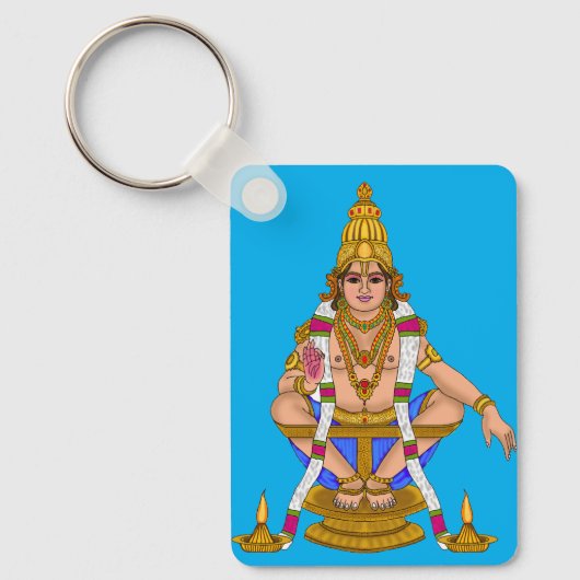 Lord Ayyappan sleutelhanger (Voorkant)