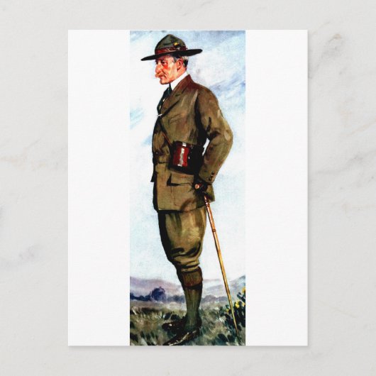 Lord Baden-Powell - stichter van de couting Briefkaart (Voorkant)