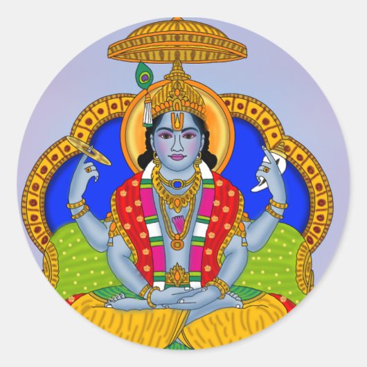 Lord Badrinath-sticker Ronde Sticker (Voorkant)