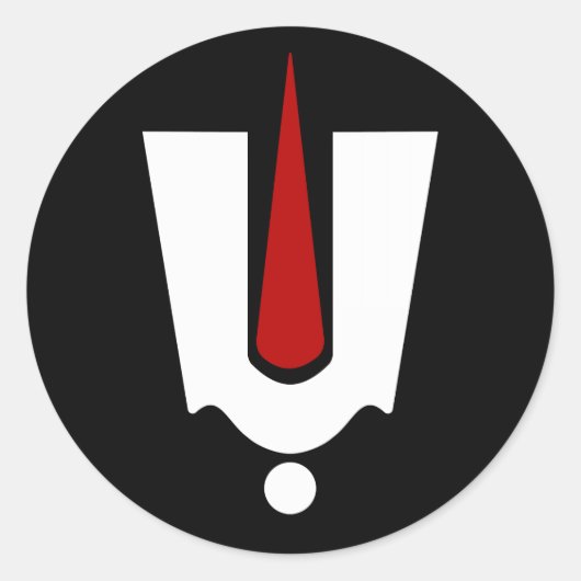 Lord Balaji Tilak Ronde Sticker (Voorkant)