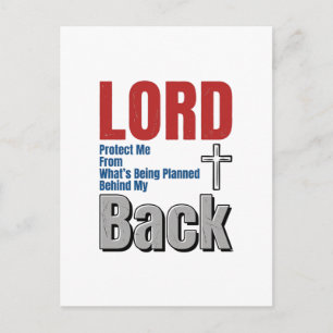 Lord Bescherm Me Christelijk Gelooft Shirt Ontwerp Briefkaart