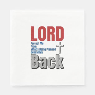 Lord Bescherm Me Christelijk Gelooft Shirt Ontwerp Servet