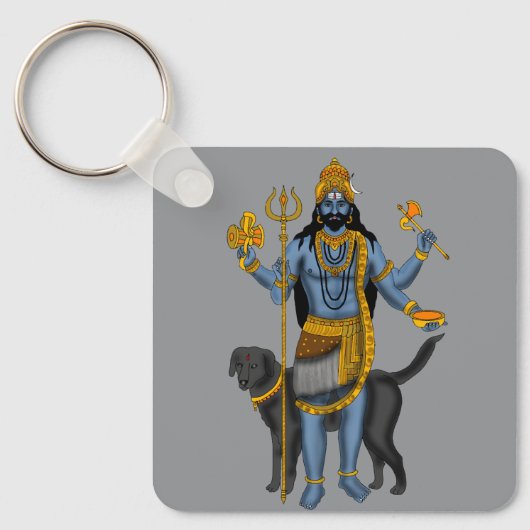 Lord Bhairava Sleutelhanger (Voorkant)
