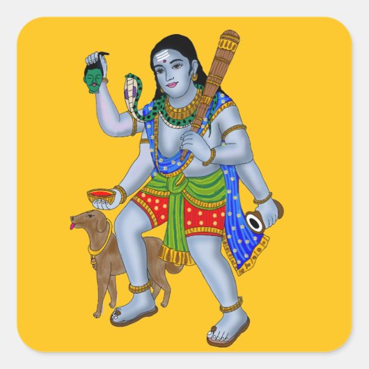 Lord Bhairava Stickers (Voorkant)