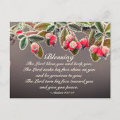 Lord Bless You Numbers 6:24-26 Scripture Briefkaart (Voorkant)