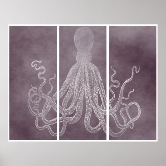 Lord Bodner Triptych in duusky roze Poster (Voorkant)