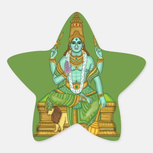 Lord Boeddha Dev spirituele stickers (Voorkant)