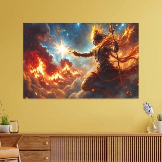 Lord Brahma 6 Canvas Afbeelding (Insitu (Woonkamer))