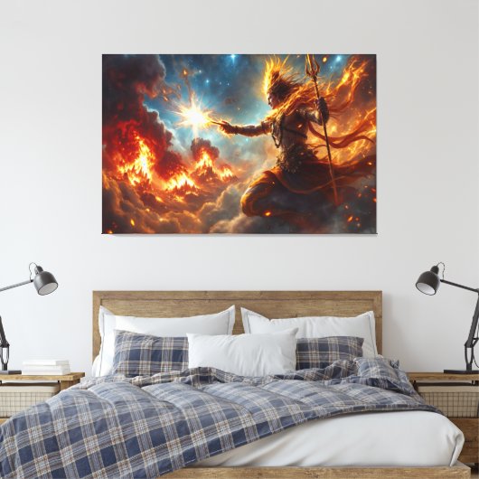 Lord Brahma 6 Canvas Afbeelding (Insitu (Slaapkamer))