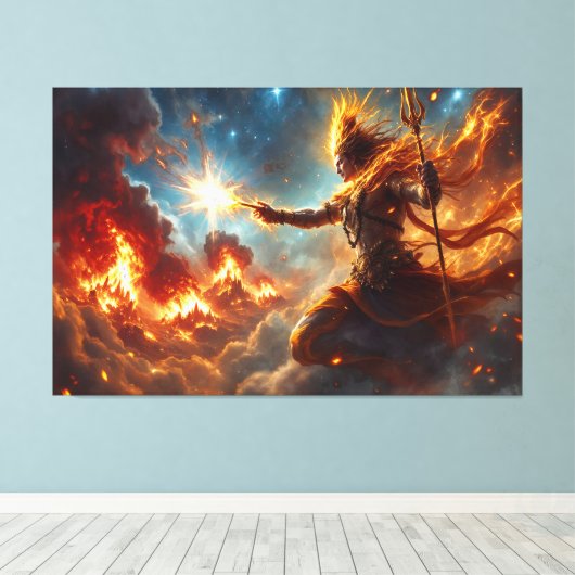 Lord Brahma 6 Canvas Afbeelding (Insitu (Houten vloer))