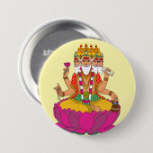 Lord Brahma-knop Ronde Button 7,6 Cm (Voorkant /achterkant)