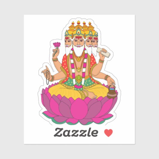 Lord Brahma Sticker (Vel)