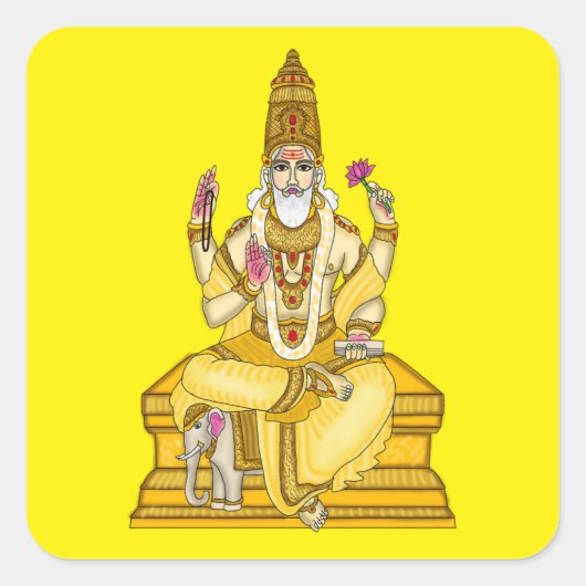 Lord Brihaspati Dev Sticker (Voorkant)