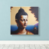 lord buddha oil schilderij canvas afdruk (Insitu (Houten vloer))