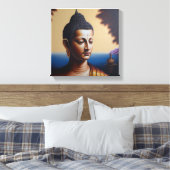 lord buddha oil schilderij canvas afdruk (Insitu (Slaapkamer))