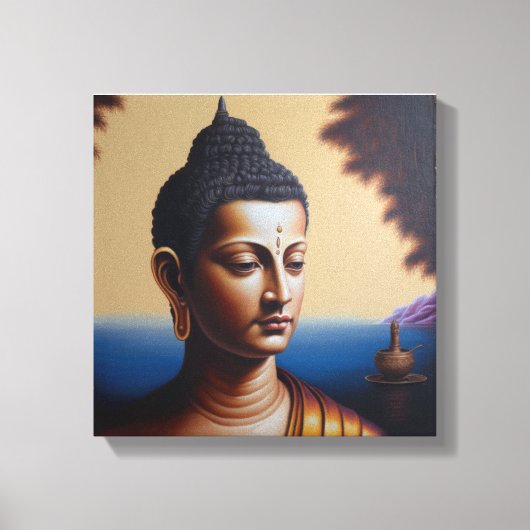 lord buddha oil schilderij canvas afdruk (Voorkant)