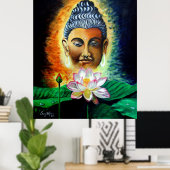 lord buddha poster (Thuiskantoor)