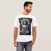 Lord Buddha - Serene Charcoal Art Portrait T-shirt (Voorkant volledig)