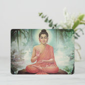 Lord Buddha - Wenskaart Aankondiging (Staand voorkant)