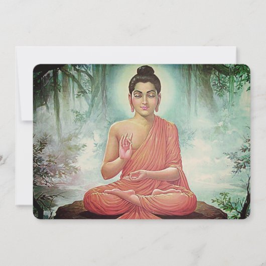 Lord Buddha - Wenskaart Aankondiging (Voorkant)