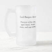 Lord Burgess Beer Mok - Purveyor van.. (Links)