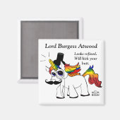 Lord Burgess Magnet - Ziet er verfijnd uit... (Voorkant / Achterkant)