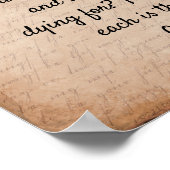 Lord Byron citaat **12 x12 Kunstprinten Poster (Hoek)