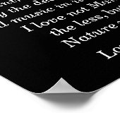 Lord Byron citaat - kunstprint Poster (Hoek)