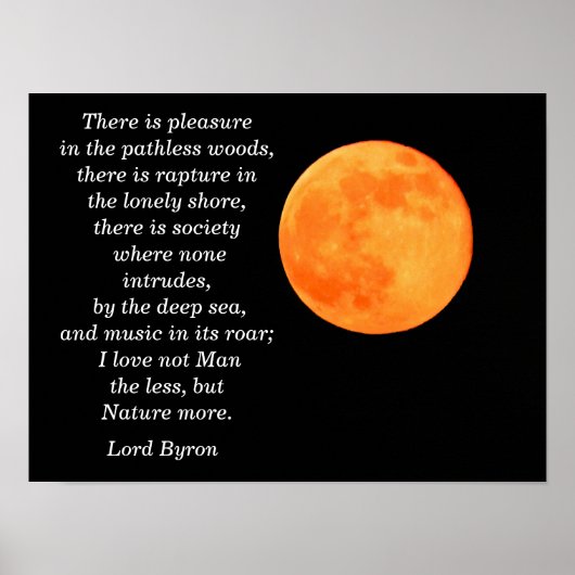 Lord Byron citaat - kunstprint Poster (Voorkant)