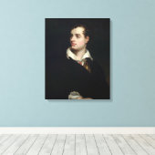 Lord Byron (door Laslett John Pott) Canvas Afdruk (Insitu (Houten vloer))