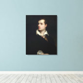 Lord Byron (door Laslett John Pott) Canvas Afdruk (Insitu (Houten vloer))