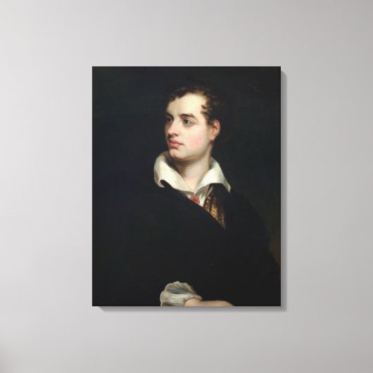 Lord Byron (door Laslett John Pott) Canvas Afdruk (Voorkant)