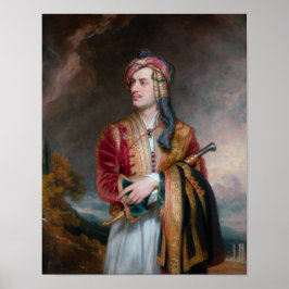Lord Byron in Albanese Dress - 1813 Poster