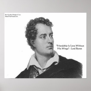 Lord Byron "Liefde Zonder Vleugels" Quote Poster