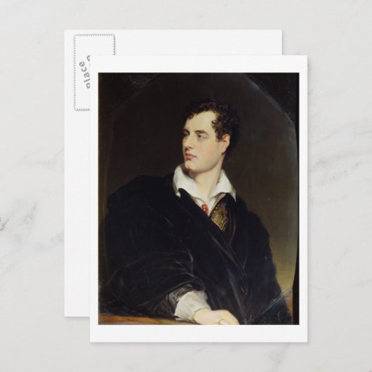 Lord Byron na een portret van Thomas Phil Briefkaart (Voorkant / Achterkant)