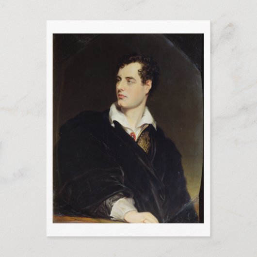Lord Byron na een portret van Thomas Phil Briefkaart (Voorkant)