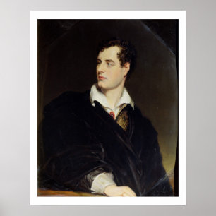 Lord Byron na een portret van Thomas Phil Poster