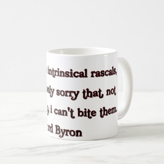 Lord Byron Quote Koffiemok (Voorkant rechts)