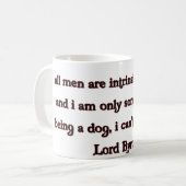 Lord Byron Quote Koffiemok (Voorkant links)
