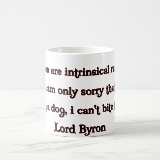 Lord Byron Quote Koffiemok (Center)