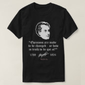 Lord Byron Quote Opinions & Change by Lord Byron T-shirt (Design voorkant)