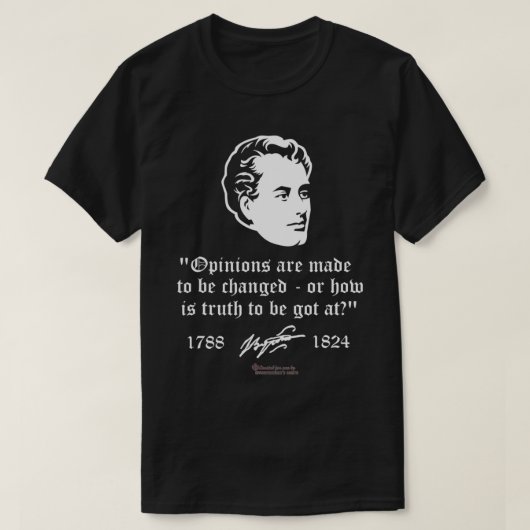 Lord Byron Quote Opinions & Change by Lord Byron  T-shirt (Design voorkant)