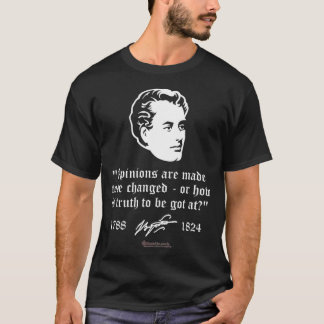 Lord Byron Quote Opinions & Change by Lord Byron T-shirt