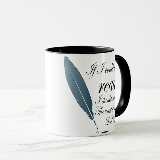 Lord Byron Reading Quote Mok Gift (Voorkant rechts)