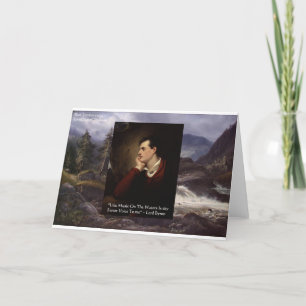 Lord Byron "Zoete Stem" Liefdescitaten Cadeaus T-s Kaart