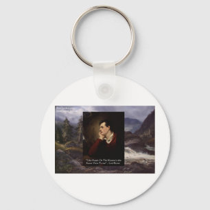 Lord Byron "Zoete Stem" Liefdescitaten Cadeaus T-s Sleutelhanger