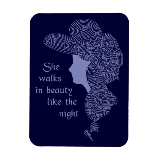 Lord Byron's Lady Magneet (Verticaal)